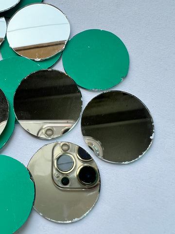 Round shape silver mirrors for art (4mm To 60mm)
