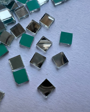 Square shape silver mirrors for art 4mm to 60mm