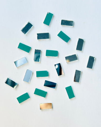 Rectangular shape silver mirrors for art