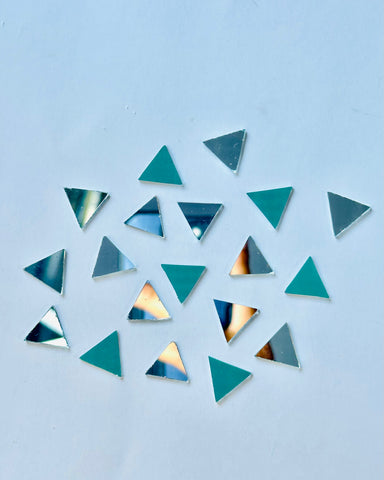 Triangle shape silver mirrors for art (5mm to 38mm)