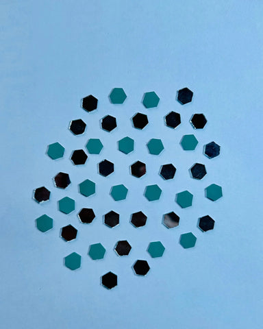 Fancy shape silver mirror 100gm