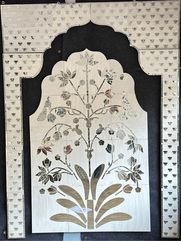 Decorative Event mirror Panel For Home Decor 1 piece-1450(Mirror & stencile)