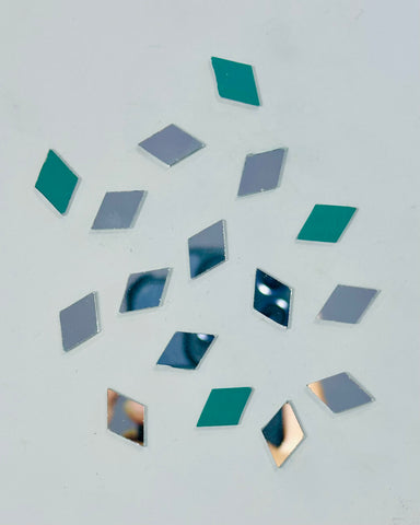 Diamond shape mirrors for art 5mm to 48mm