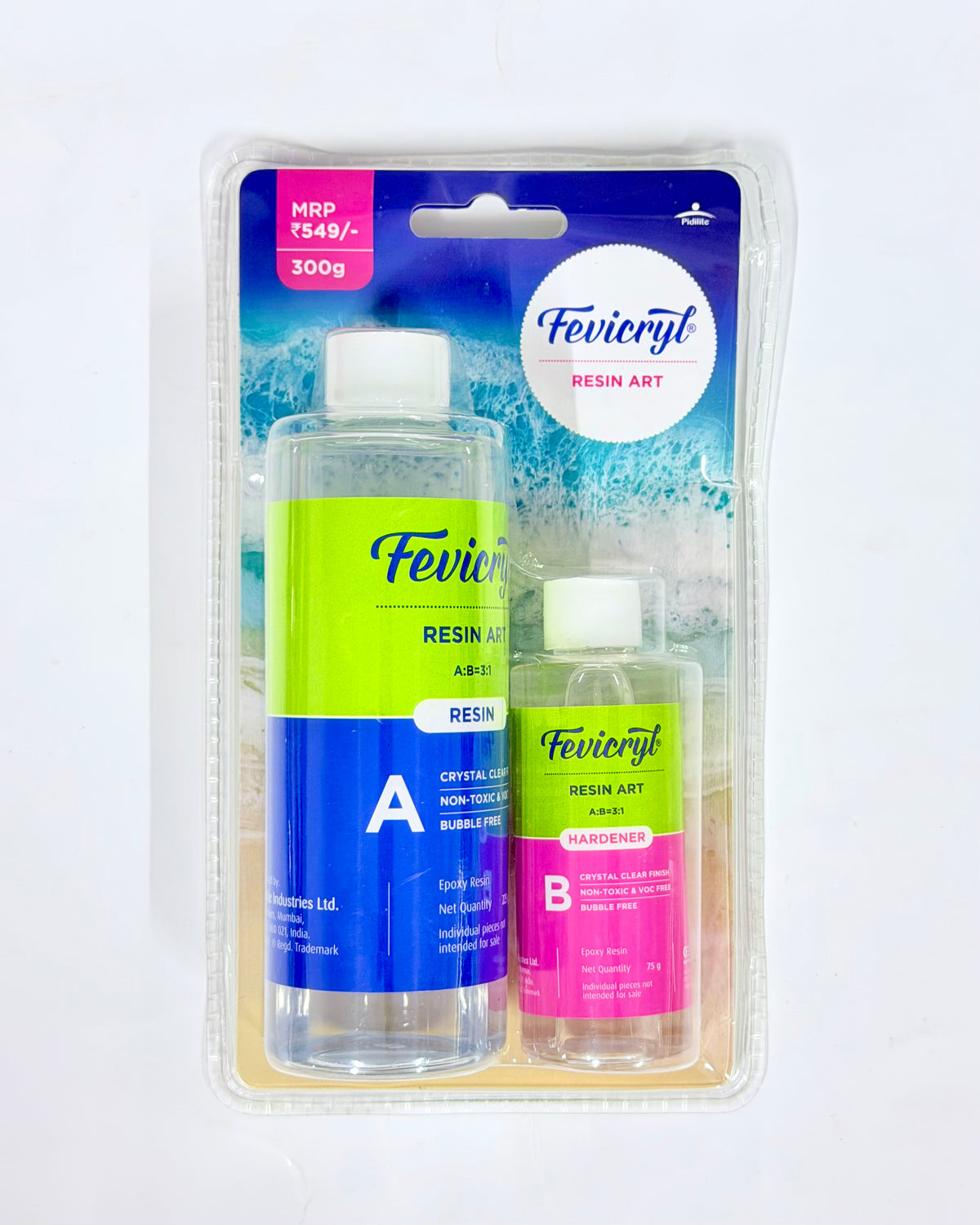 Fevicryl Ultra Clear Resin Kit Crystal Epoxy for DIY Art -622