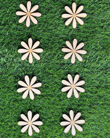 MDF Premarked flower cutout-61