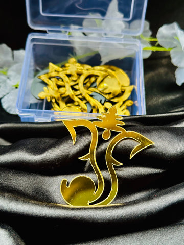 Acrylic ganesha shape mirror-13