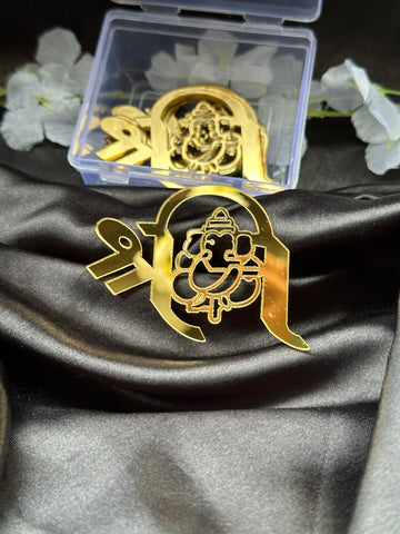 Acrylic ganesha shape mirror-11