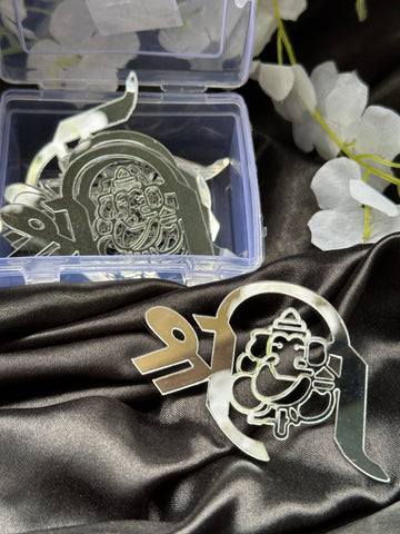 Acrylic ganesha shape mirror-11