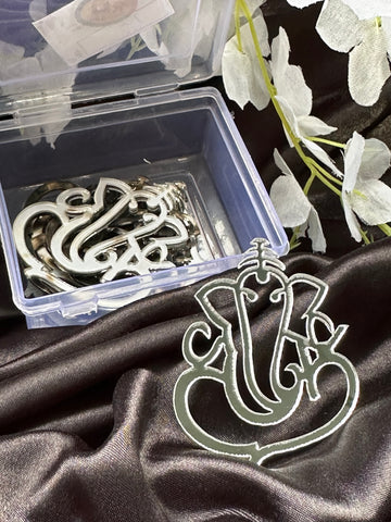 Acrylic ganesha shape mirror-12