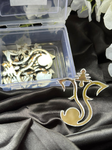 Acrylic ganesha shape mirror-13