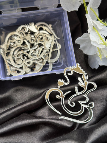 Acrylic ganesha shape mirror-10