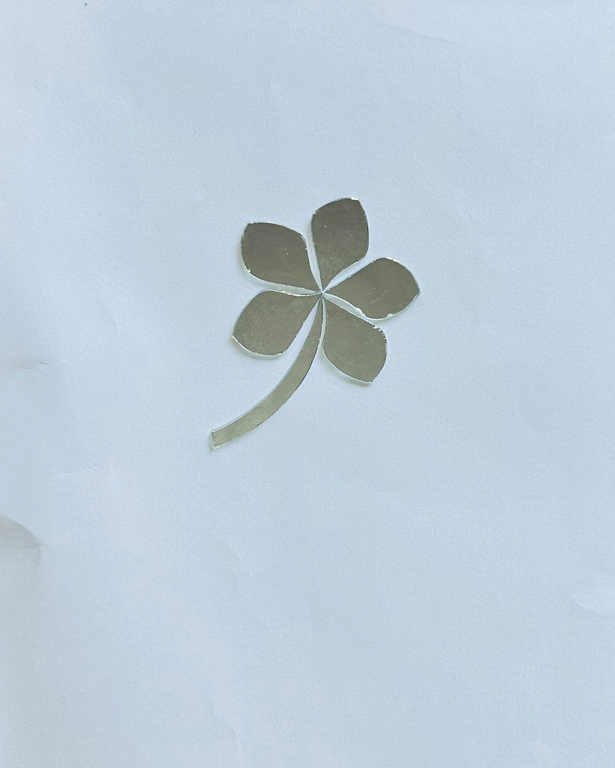 Fancy Flower Shape Silver Mirror (1452)