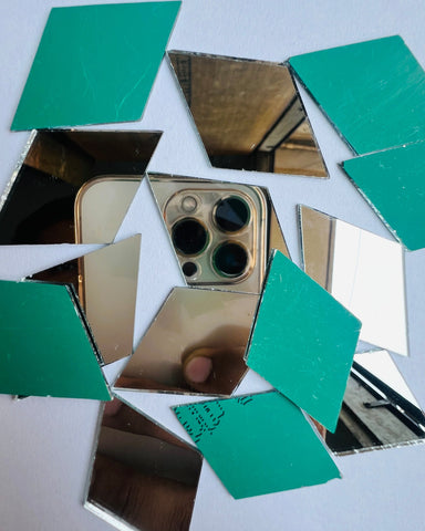 Diamond shape mirrors for art 5mm to 48mm
