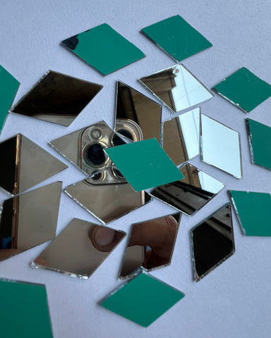 Diamond shape mirrors for art 5mm to 48mm