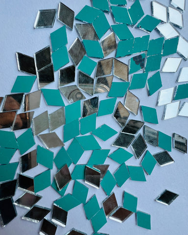 Diamond shape mirrors for art 5mm to 48mm