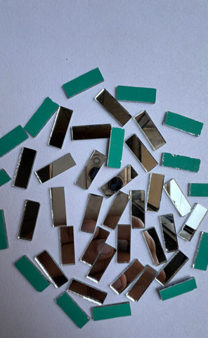 Rectangular shape silver mirrors for art