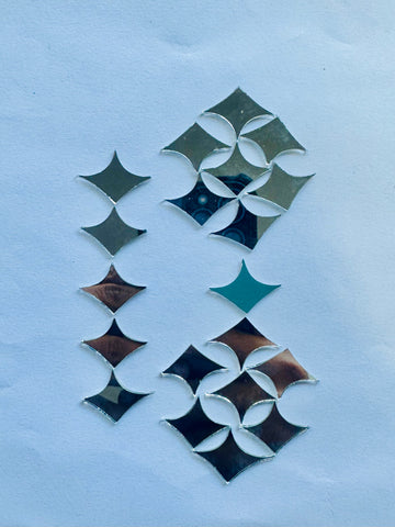 Limited Edition Kite Shape Craft Mirrors for Lippan Art –Ex-2