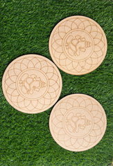 Premarked Round ganesha shape MDF-164