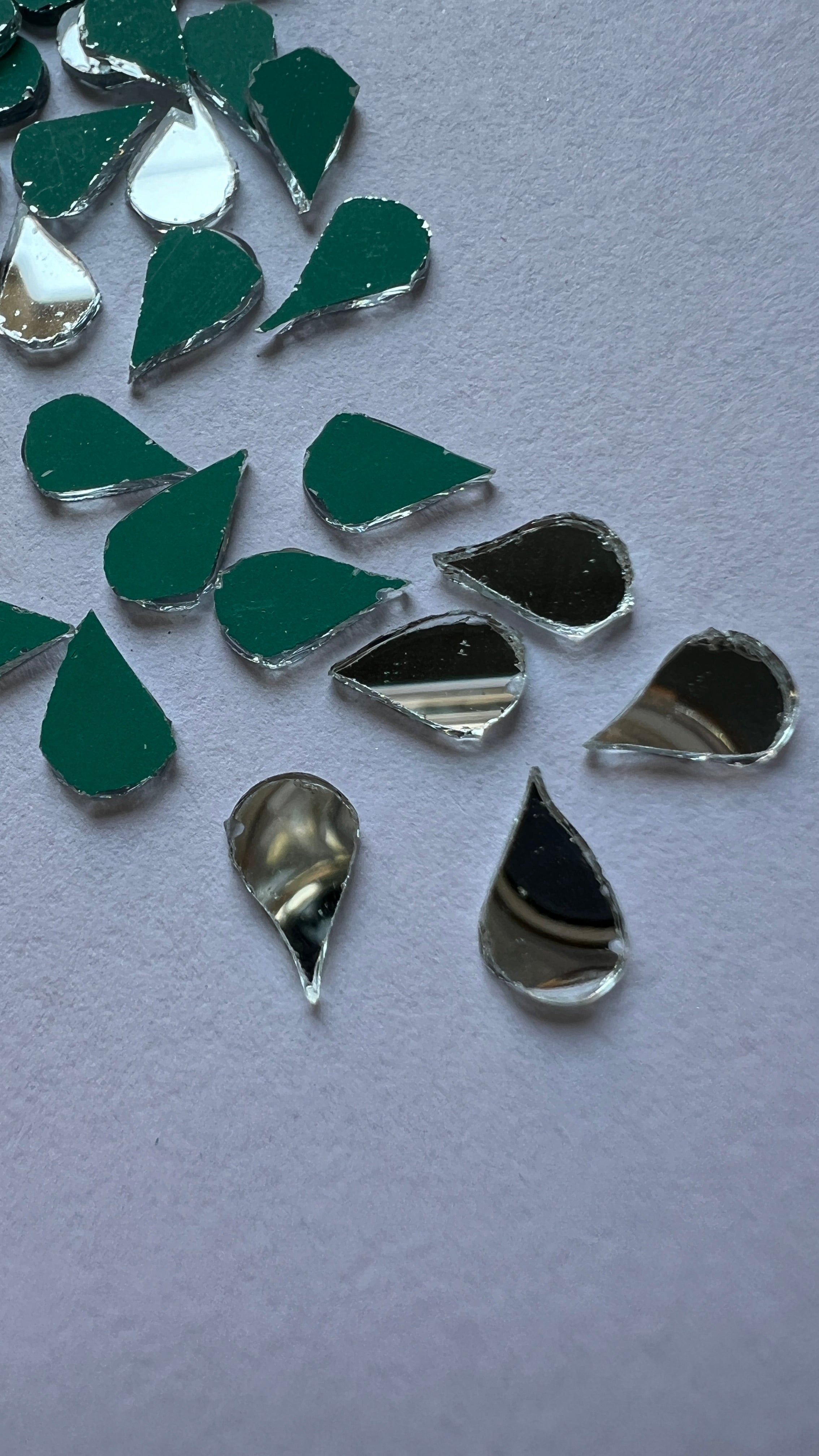 Almond shape mirror 6,8,10,12 mm