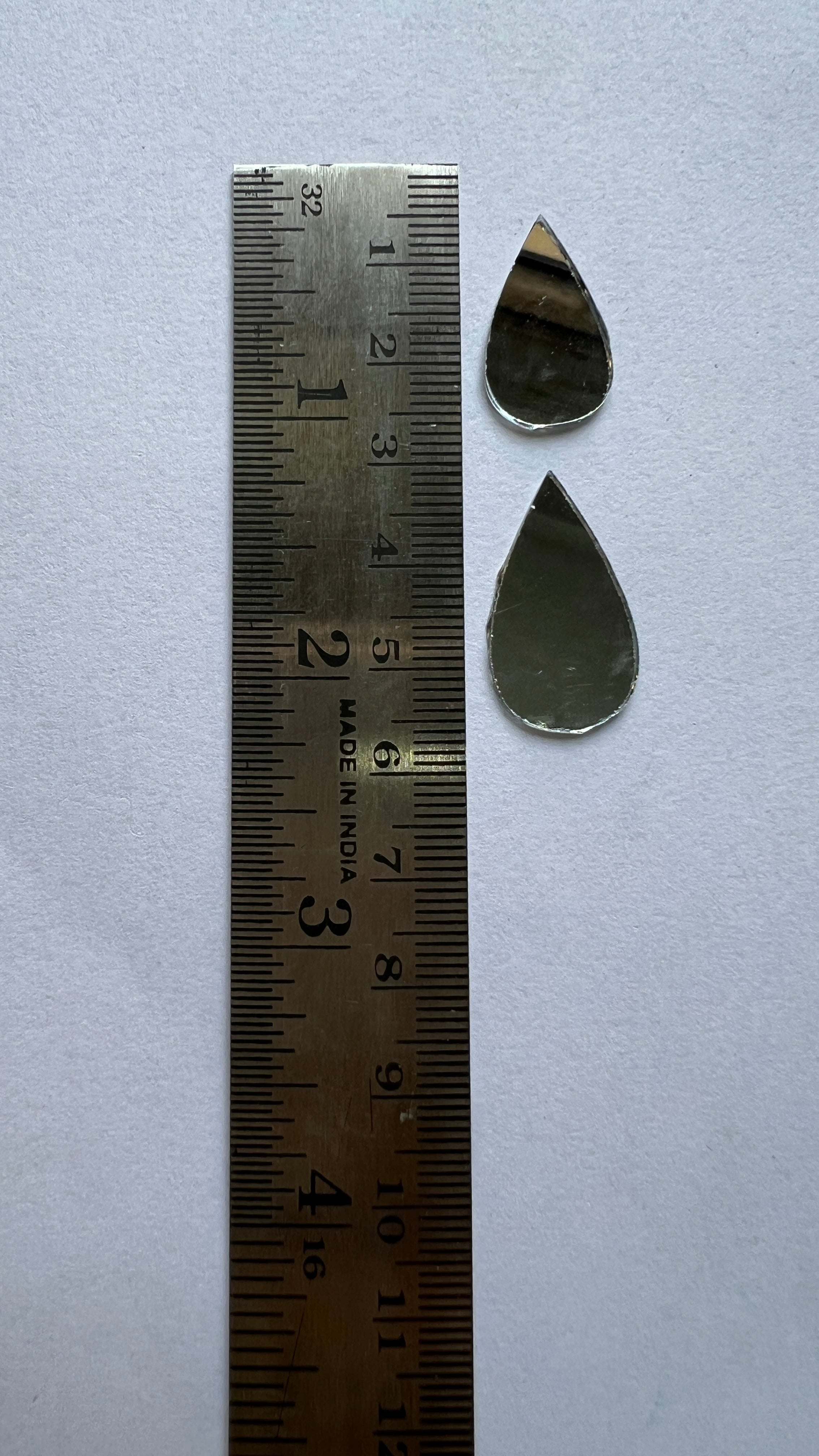 Almond shape mirror 14,16,27 mm