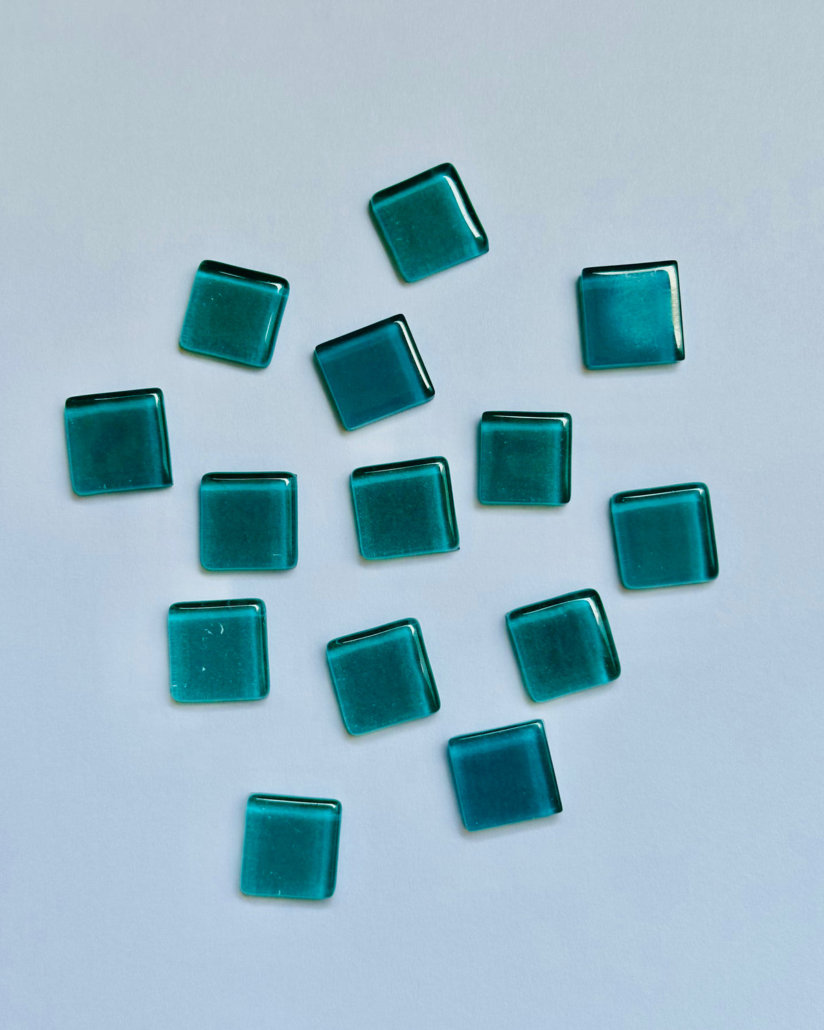 SQUARE SHAPE TURQUOISE DARK COLOUR MOSAIC TILES-530