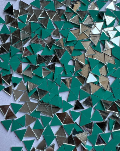 Triangle shape silver mirrors for art (5mm to 38mm)