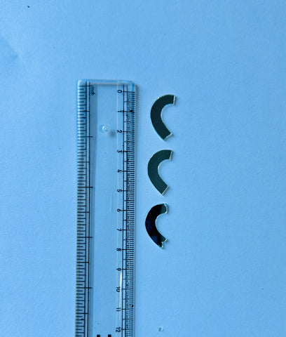 Limited Edition Curved Wave Shape Silver Mirrors  - Ex-12