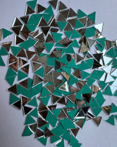 Triangle shape silver mirrors for art (5mm to 38mm)