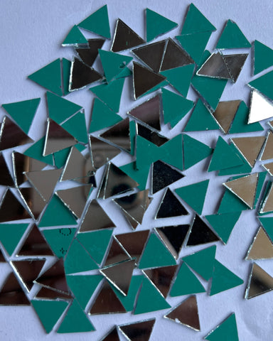 Triangle shape silver mirrors for art (5mm to 38mm)