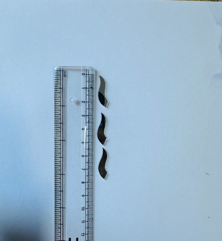 Limited Edition Wave Shape Silver Mirror Silver Mirrors  - Ex-11