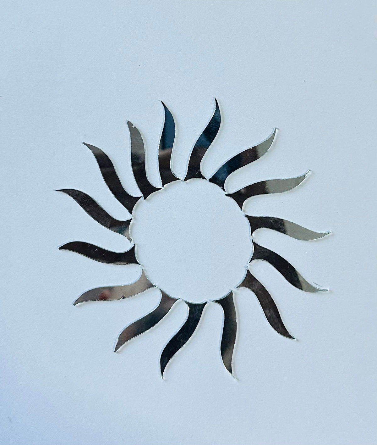 Limited Edition Curved Flame Shape  Silver Mirrors  - Ex-9