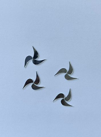 Right Side Teardrop Shape Silver Mirror-1457-B