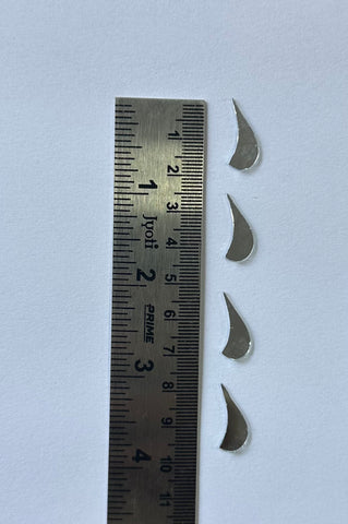 Right Side Teardrop Shape Silver Mirror-1457-B