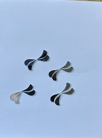 Left Side Teardrop Shape Silver Mirror-1457-H