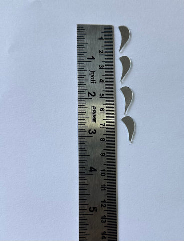 Left Side Teardrop Shape Silver Mirror-1457-H