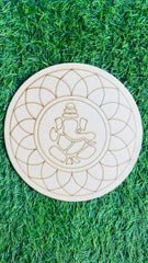 Premarked Round ganesha shape MDF-164