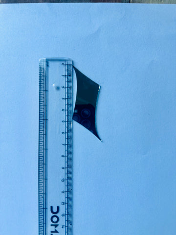 Limited Edition Wave Leaf Shape Silver Mirror - Ex-15