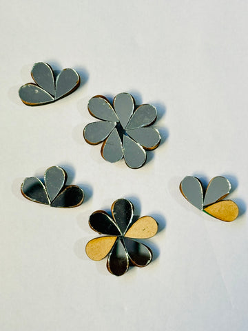 Teardrop Shape MDF-670 with Matching Silver Mirrors-Ch-4