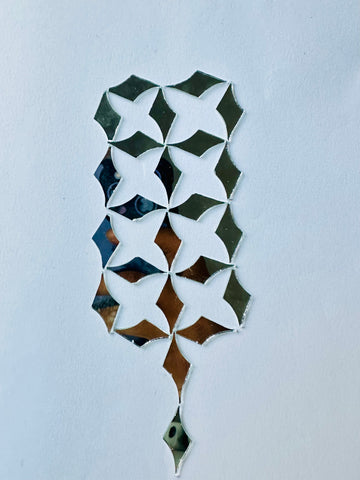 Limited Edition  Lightning Shape Silver Mirror - Ex-16