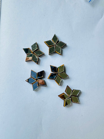 Diamond Shape MDF-668 with Matching Silver Mirrors-Ch-2