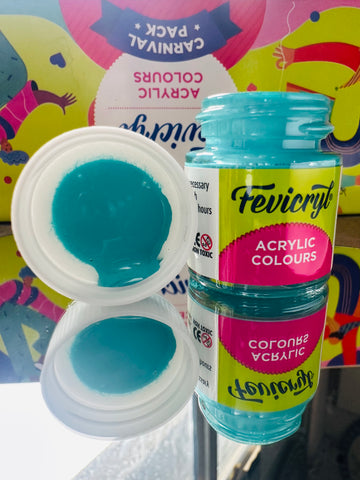Fevicryl acrylic colours carnival pack of 14 Colours A-1067