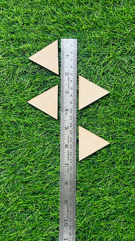 Mdf plain triangle shape