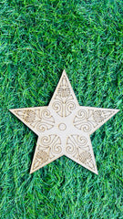 Mdf star fancy shape-184