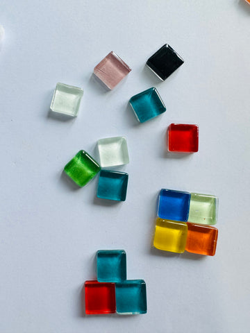 Small Size Mix Color Glass Mosaic Tiles-696