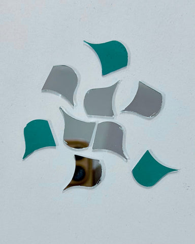 Limited Edition Curved Petal Shape Mirror-Ex-24