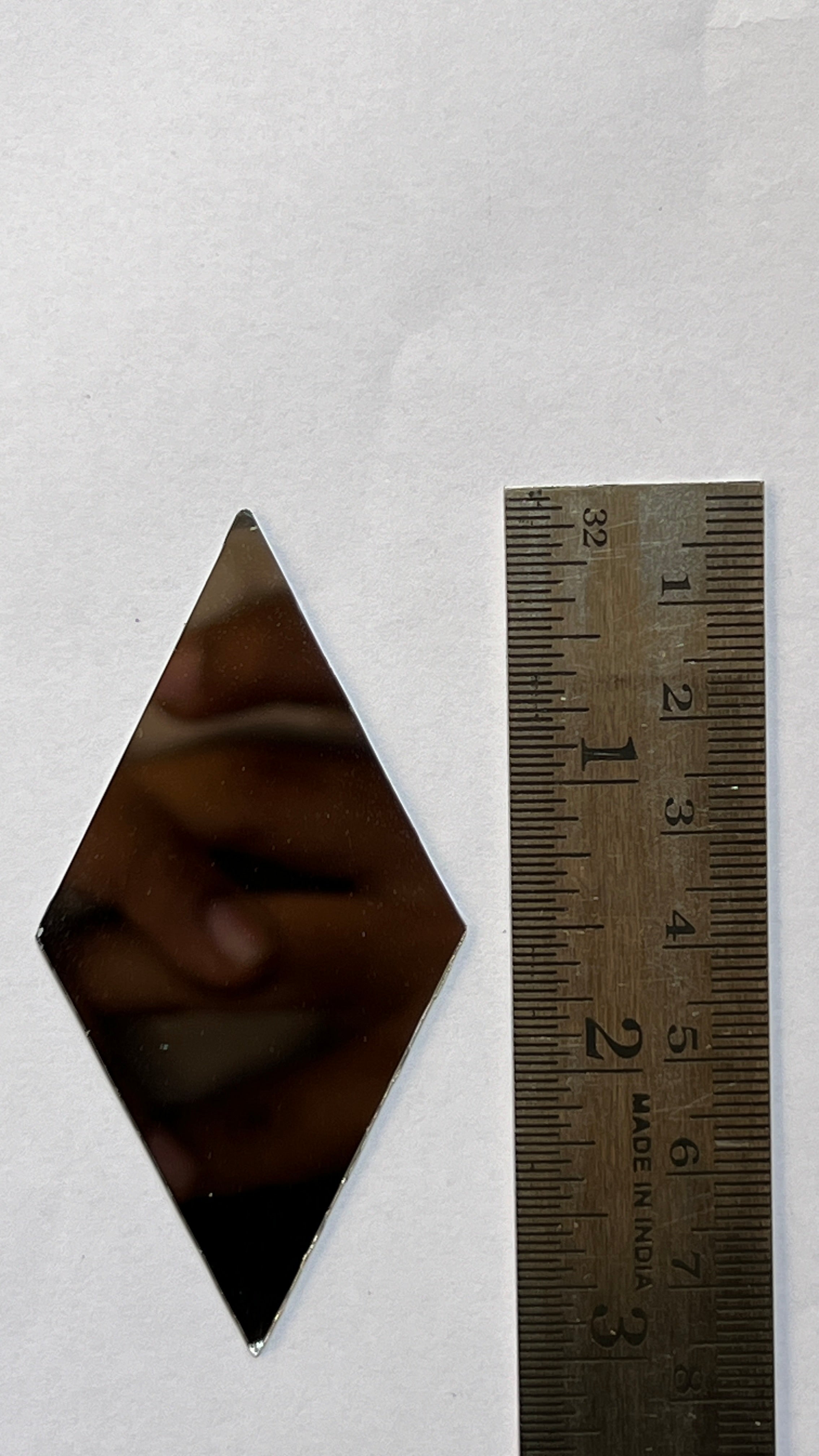 Diamond shape mirror 30,38,39,48 mm