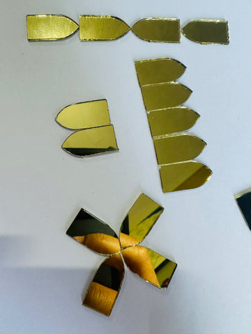 Golden fancy shape mirror-Q-27