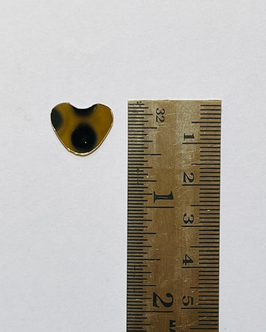 Golden fancy heart shape mirror- H-15