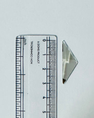 Fancy Triangle  Shape Silver Mirror - 1431