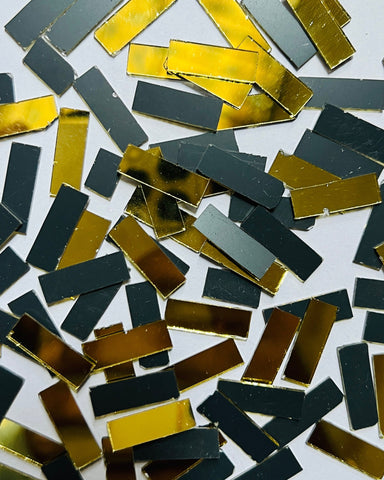 Golden rectangle shape mirror 12,18,24 mm